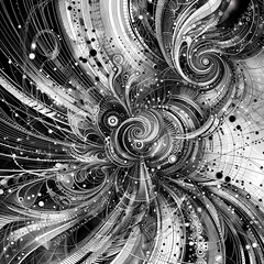 Wall Mural - abstract monochrome background