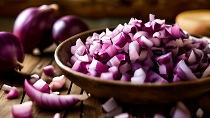 Canvas Print -  Vibrant purple cabbage freshly cut and ready to cook