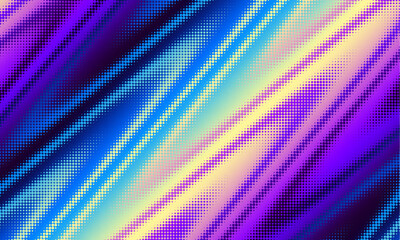 Aufkleber - Colourful gradient halftone dots background. Vector illustration. Abstract pop art style dots on abstract blur background
