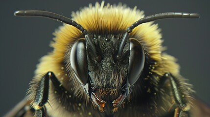 Wall Mural - Bee macro