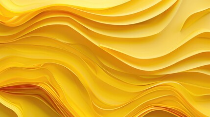 Poster - Yellow abstract paper lines macro mosaic texture