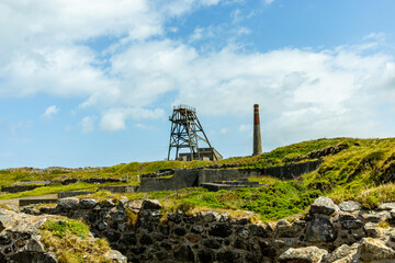 Wall Mural - Kurze Zwischenstop an der ehemaligen Botallack Mine im National Trust - Cornwall - Vereinigtes Königreich