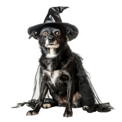 Wall Mural - Dog halloween isolated on transparent or white background