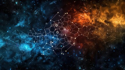 Sticker - cosmic web of connections