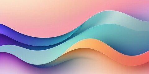 Wall Mural - multicolored waves on a multicolored background ,minimalistic, backdrop,
