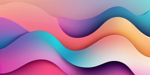 Wall Mural - multicolored waves on a multicolored background ,minimalistic, backdrop,