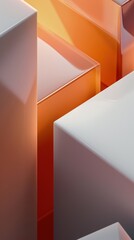 Wall Mural - a group of white boxes sitting next to each other