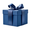 © Papugrat - blue gift box isolated on transparent background cutout