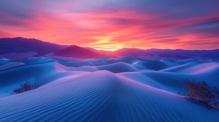 Wall Mural - Sunrise Over Sand Dunes