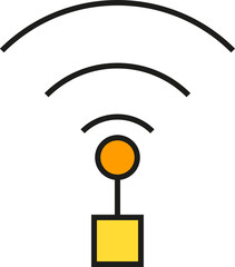 Poster - WIFI Signal Antenna Icon
