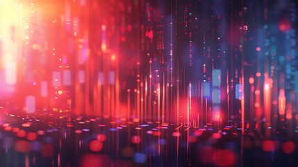 Poster - Futuristic Financial Data Visualization