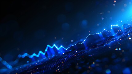Poster - Futuristic Financial Data Visualization