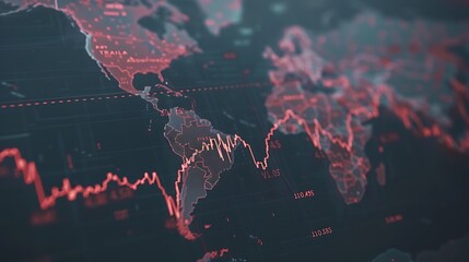Poster - Futuristic Financial Data Visualization