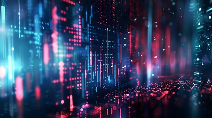 Poster - Futuristic Financial Data Visualization