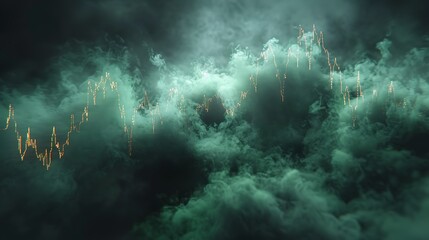 Poster - Futuristic Financial Data Visualization
