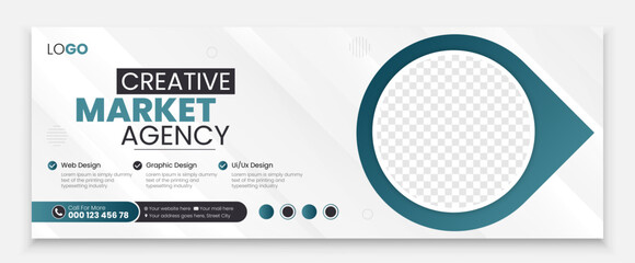 Wall Mural - social media cover vector templates fully editable, advertising design, social media banner post, Business conference, webinar Facebook cover, business Facebook Cover Design, web banner