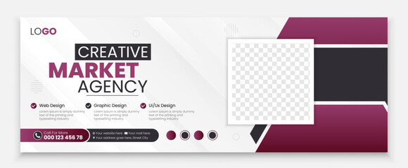 Wall Mural - social media cover vector templates fully editable, advertising design, social media banner post, Business conference, webinar Facebook cover, business Facebook Cover Design, web banner