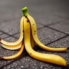 Canvas Print - banana peel