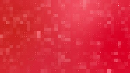 Wall Mural - Red Network Grid Abstract Tech Pattern Background Loop 4K 60 FPS
