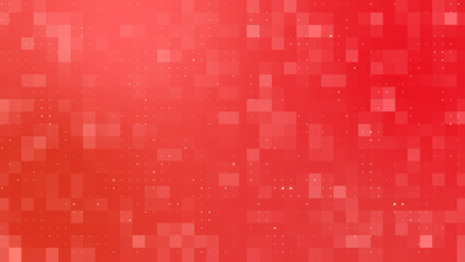 Wall Mural - Red Network Grid Abstract Tech Pattern Background