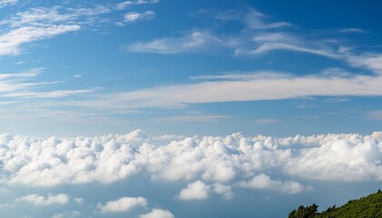 Wall Mural - subtle cloud pattern with soft blue sky perfect for copy space