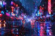 © racesy - Neon City Rain