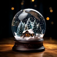 Christmas snow globe