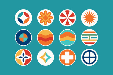 Versatile Logo Set: Modern Icon Collection
