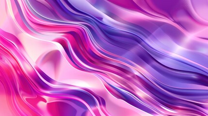 Sticker - Abstract Pink and Purple Swirls