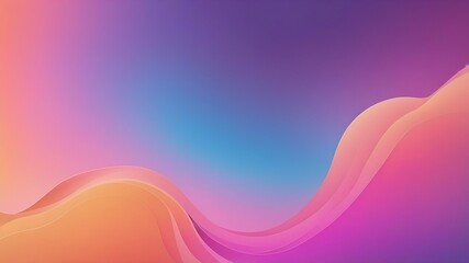 Wall Mural - peach orange Pink magenta blue purple abstract color gradient background grainy texture