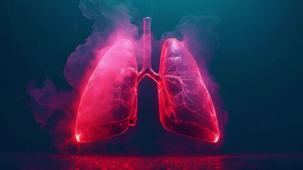 Wall Mural - Emphasizing the Importance of Health and Fitness with a Highlighted Red Human Lung. Concept Health Awareness, Fitness Goals, Red Lung Symbolism, Body Positivity, Well-being Journey