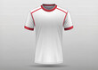 © Adisorn - white sports shirt jersey design template