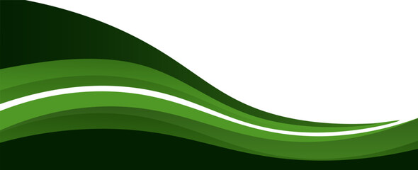 Modern green background. Graphic design pattern background template with dynamic wave shapes. vector