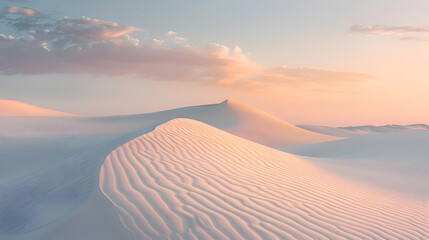 Wall Mural - A desert landscape with a beautiful sunset in the background