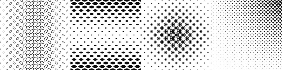 Poster - Black and white pattern collection
