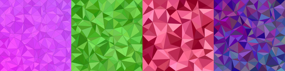 Poster - Abstract triangle polygon background collection