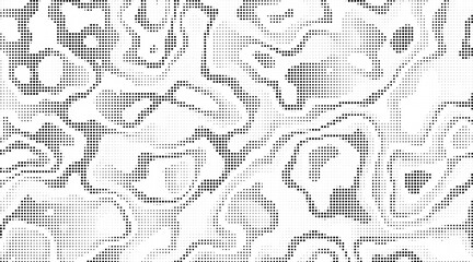 Aufkleber - Monochrome gradient halftone dots background. Overlay png illustration. Abstract grunge dots on transparent background