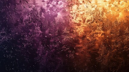 Poster - Grainy Gradient Banner: Dark Brown and Orange Texture