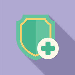 Sticker - Green shield is providing medical insurance and healthcare coverage