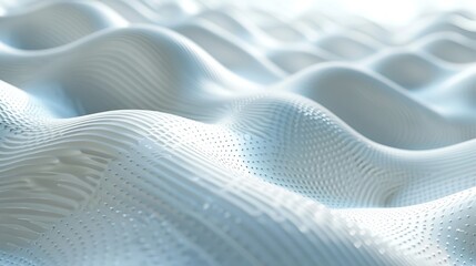 Poster - The light white abstract background with shadows represents minimalistic design.