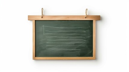 Sticker - A chalkboard with a white background