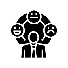 Wall Mural - candidate experience recruitment business glyph icon vector. candidate experience recruitment business sign. isolated symbol illustration