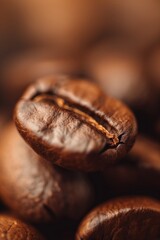 Wall Mural - Macro photography of a coffee bean