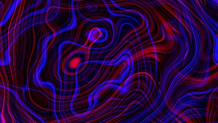 Fototapete - Smooth blue gradient background with waves. Seamless looping animation. 4K footage