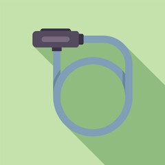 Poster - bike lock securing bicycle using strong metal cable for safety and security