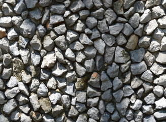 Canvas Print - background texture of gray stones