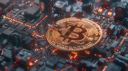 technology bitcoin background