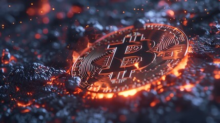 technology bitcoin background