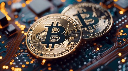 technology bitcoin background