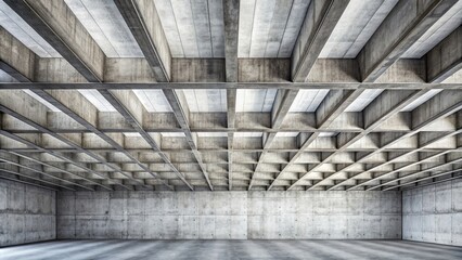 Canvas Print - of roof concrete texture in interior and architecture, background, roof, concrete, texture, interior, architecture,